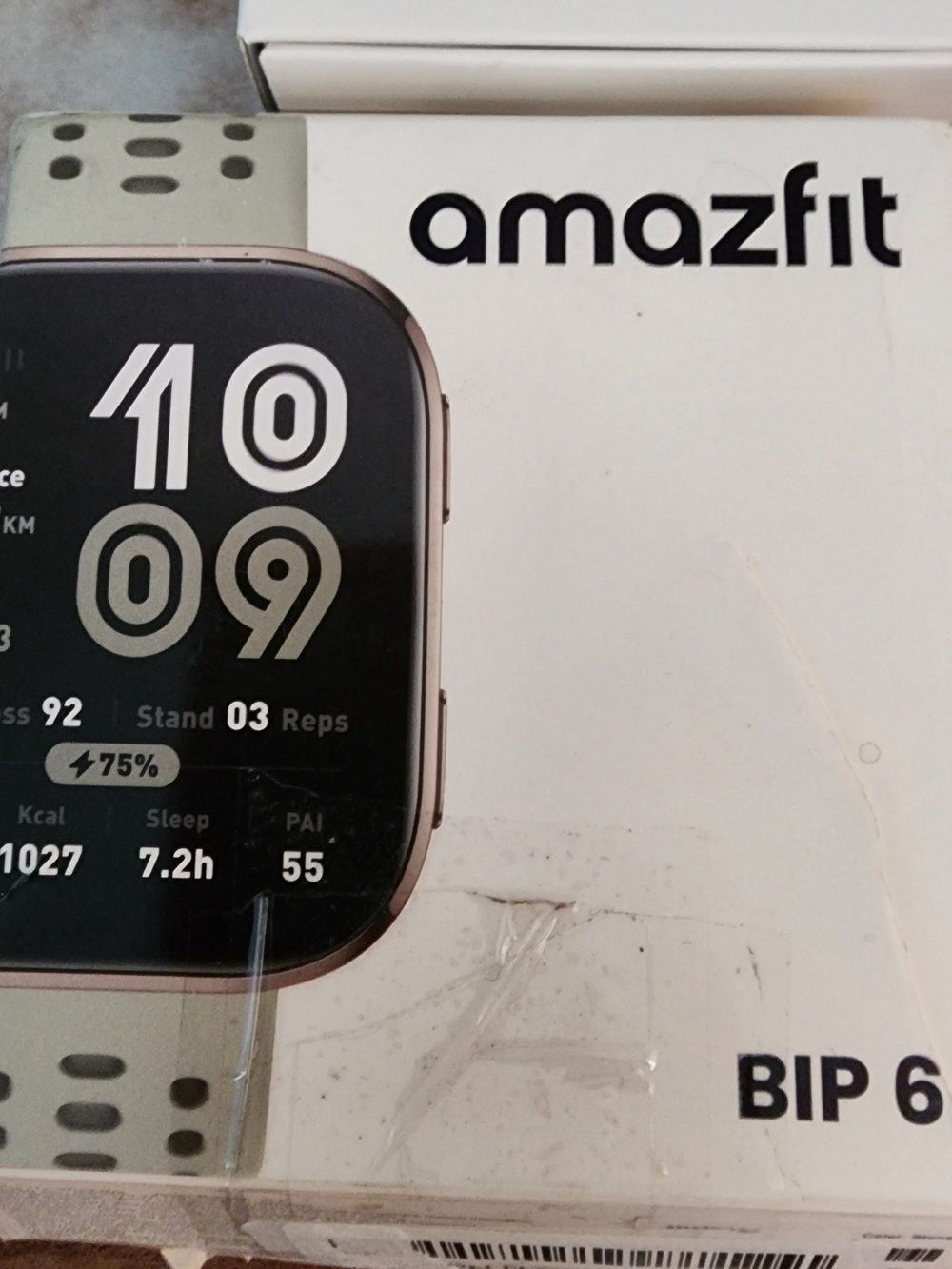 Amazfit Bip 6 Smartwatch - Sand NEW Open Box